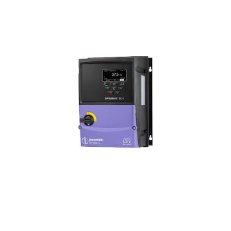 Invertek Drives 0.75 kW 1 HP, 4.3 A; Size 2, IP66 With Disconnect Outdoor ODV-3-220043-3F1E-MN